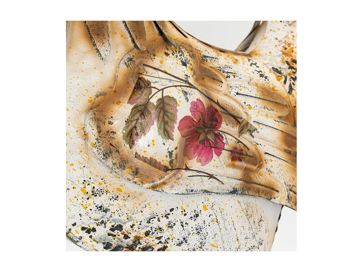 Statue de Coq en métal coloré