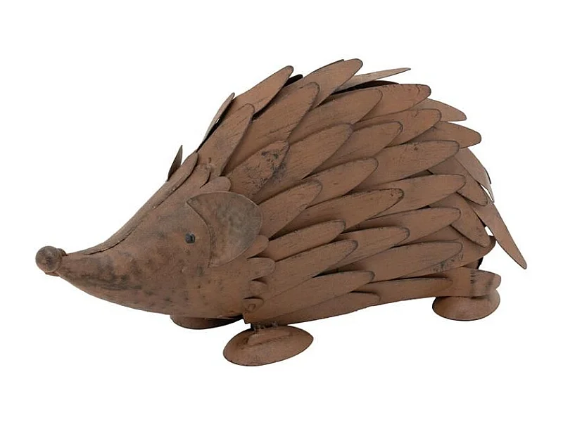 Statue décorative en métal vieilli Hérisson