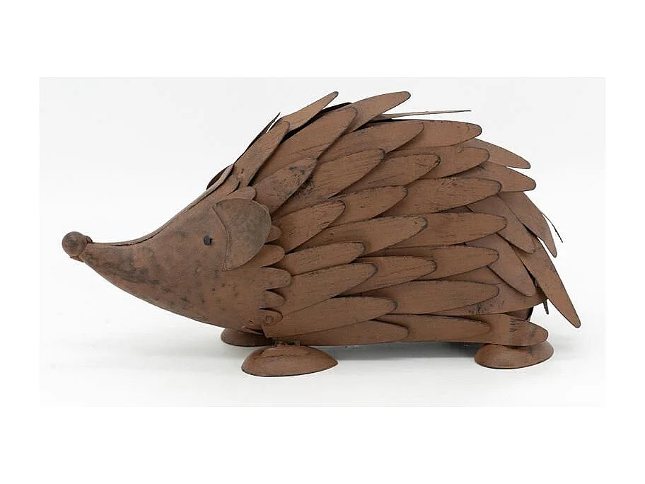 Statue décorative en métal vieilli Hérisson