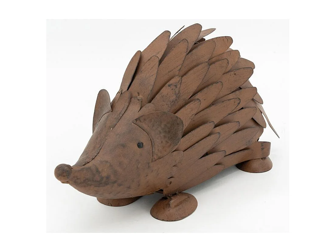 Statue décorative en métal vieilli Hérisson