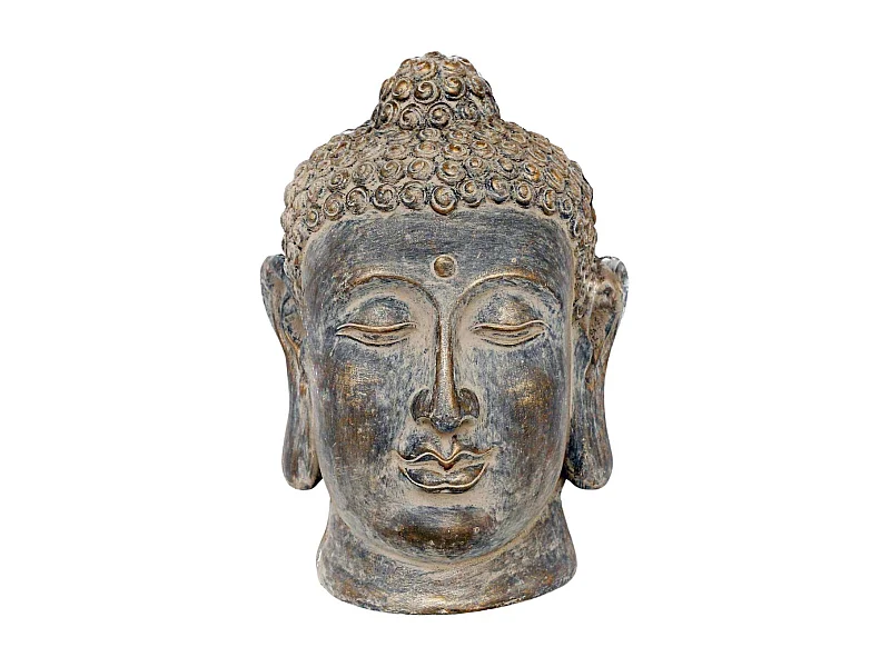 Statue pour jardin Tête de Bouddha 48 cm