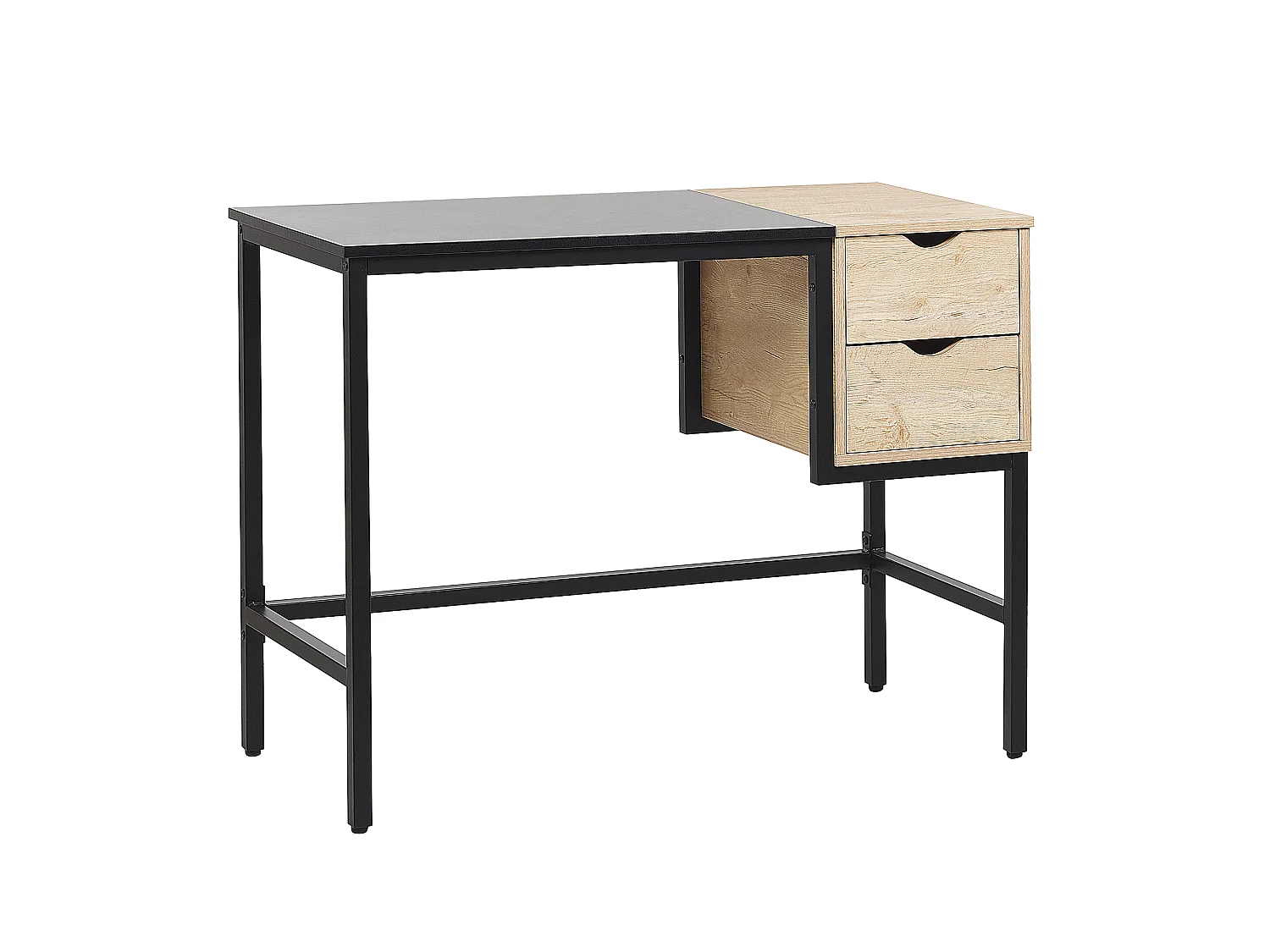 Table de bureau HARPER Noir 100 cm 48 cm avec rangement