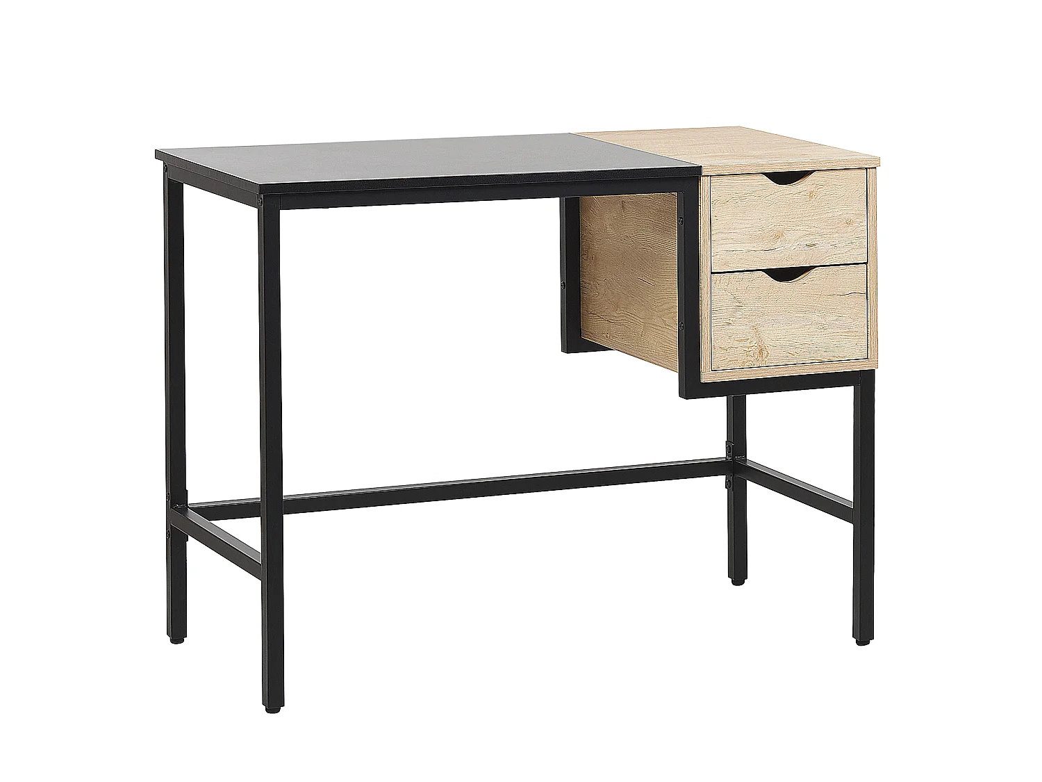 Table de bureau HARPER Noir 100 cm 48 cm avec rangement