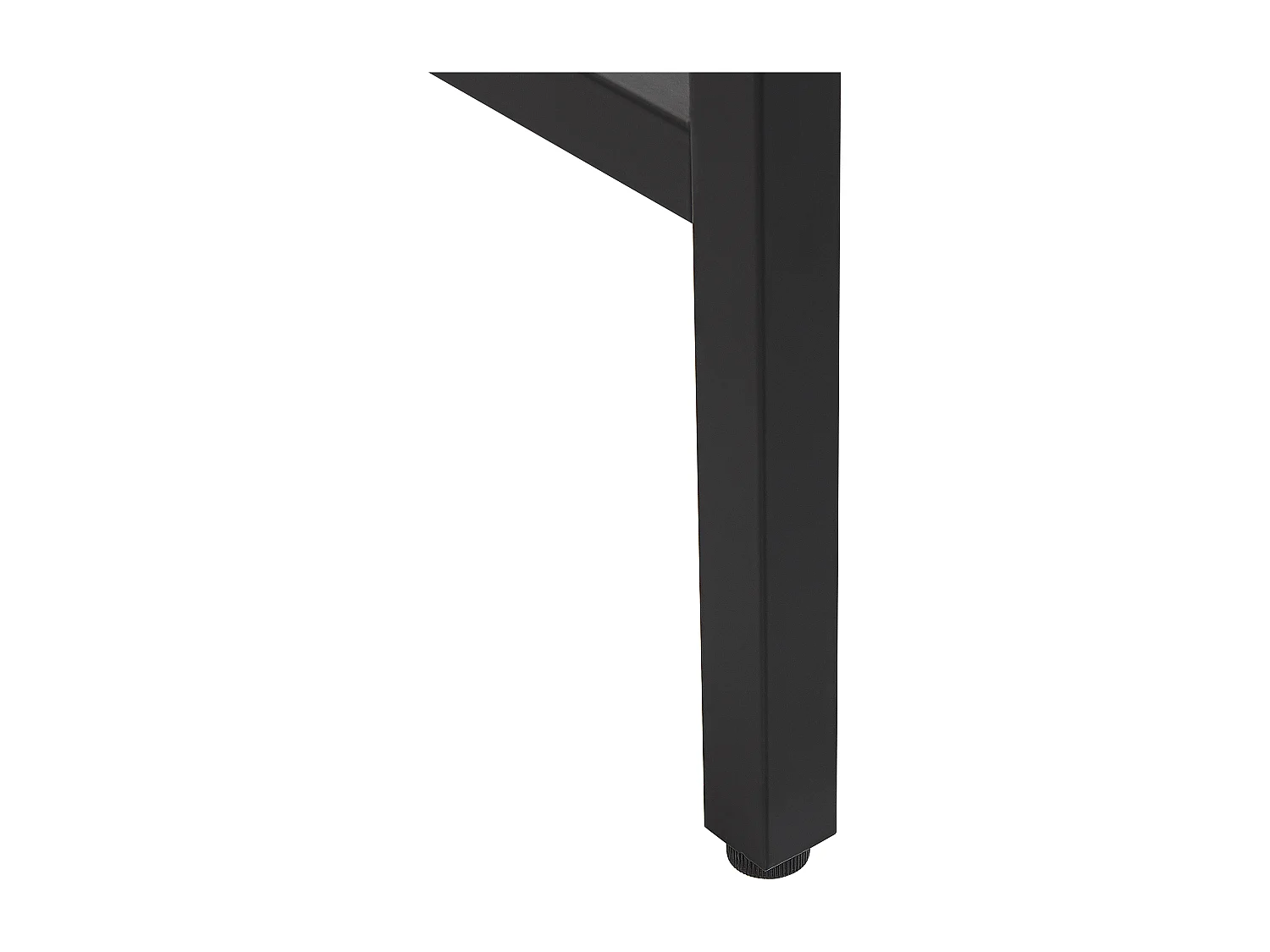 Schreibtisch mit zwei Schubladen 100 x 48 cm schwarz/heller Holzfarbton Harper