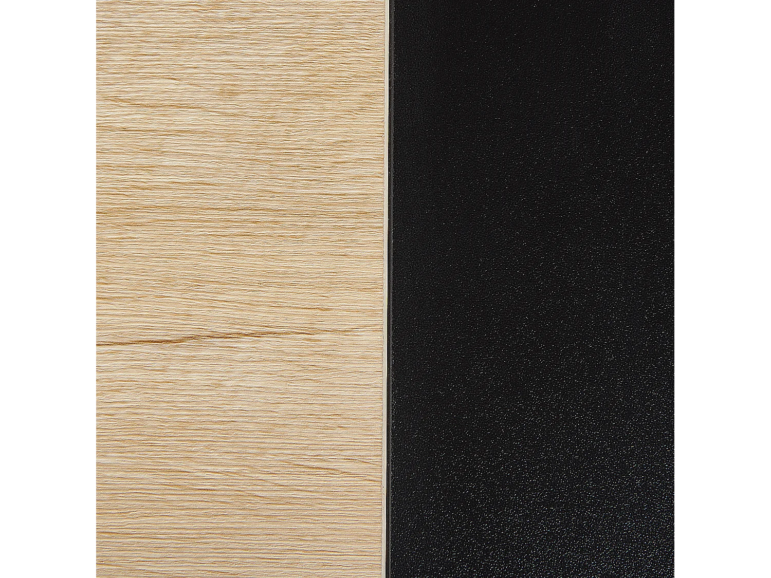 Schreibtisch mit zwei Schubladen 100 x 48 cm schwarz/heller Holzfarbton Harper