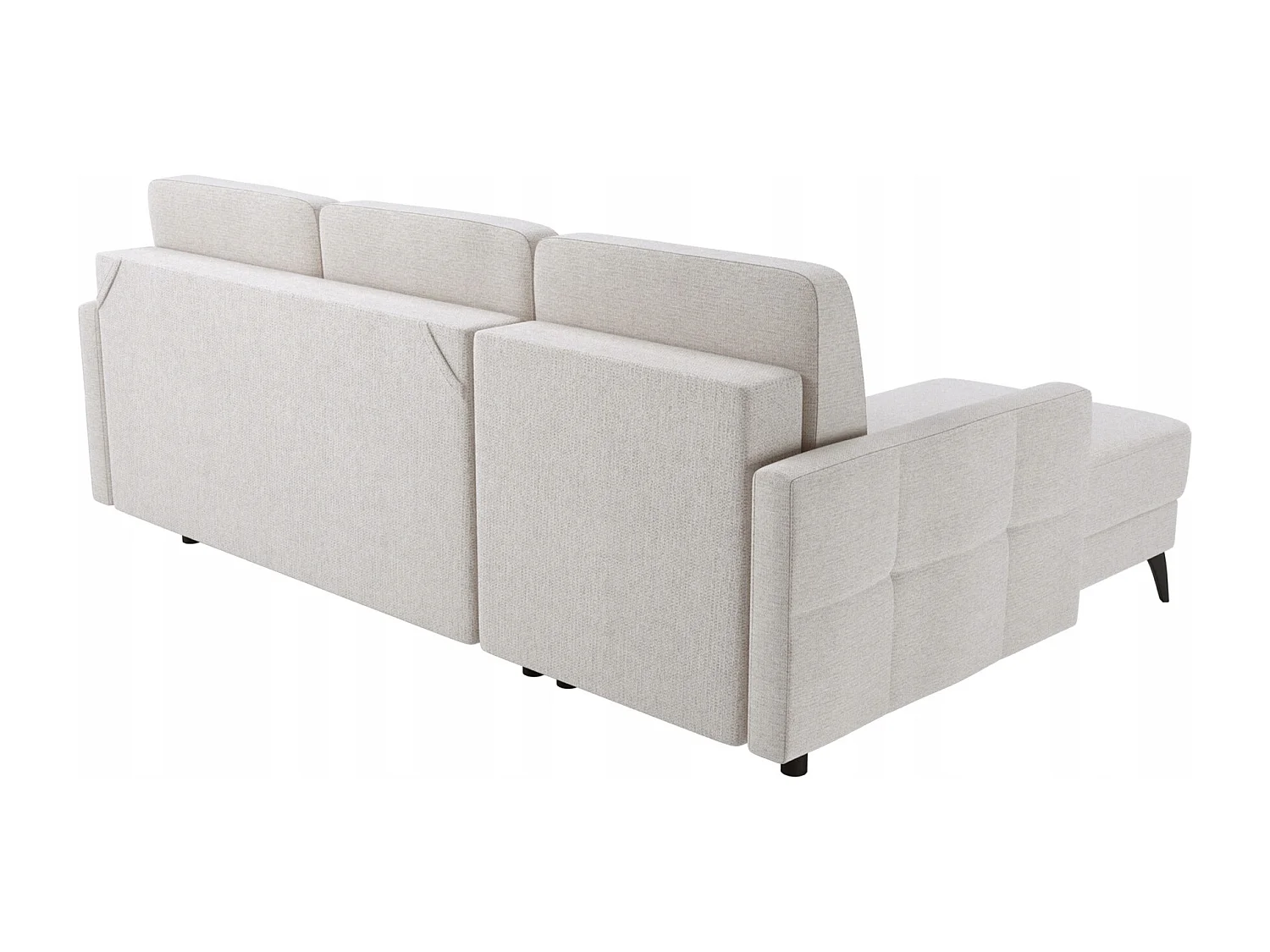 Canapé d'angle Convertible universel COPEROT Beige 218x130x43 cm