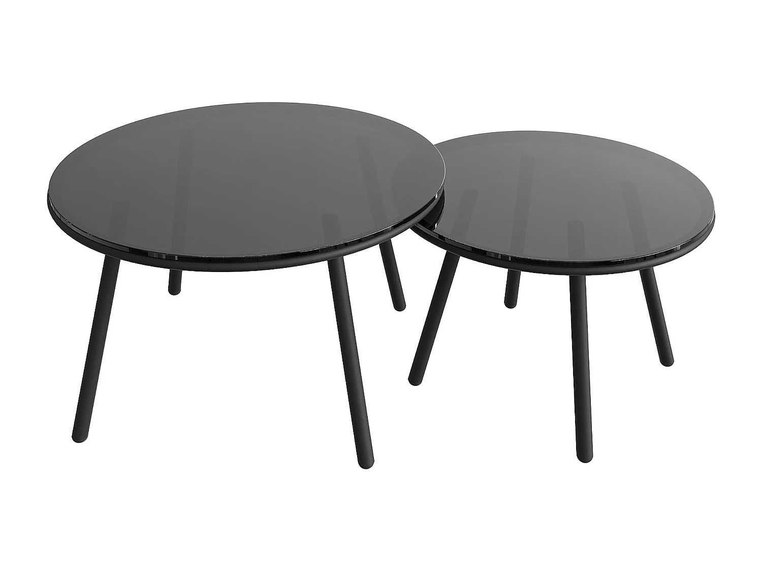 Salão de jardim para 4 pessoas - Corda cinza - Com almofadas de encosto - com 1 canapé - 2 cadeiras, 2 mesas gigantes de vidro, cinza