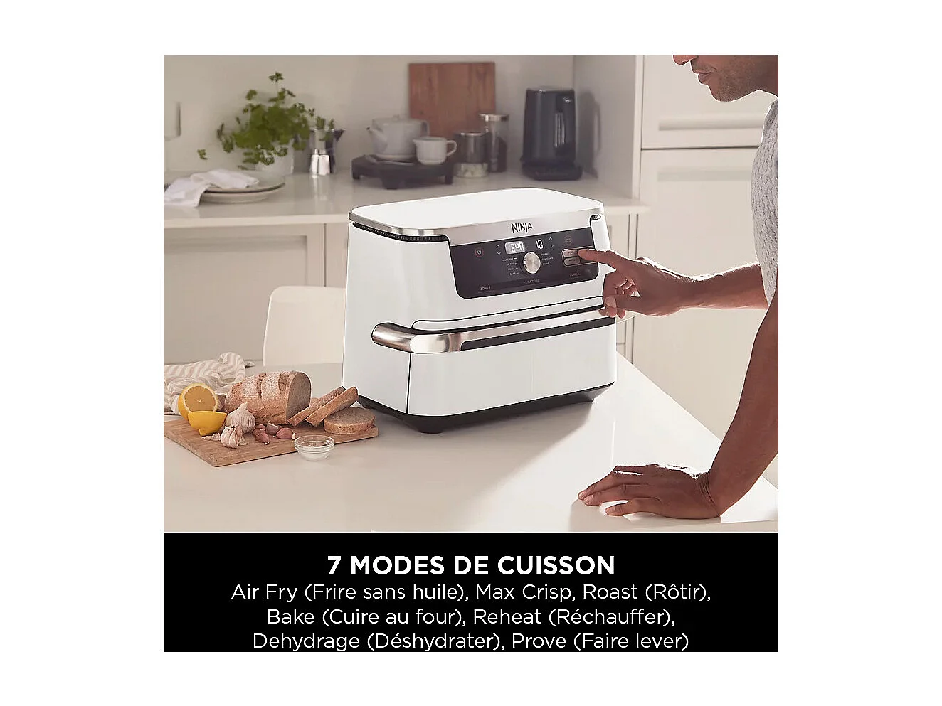 Ninja Friteuse sans huile 10.4l 2470w blanche - af500euwh