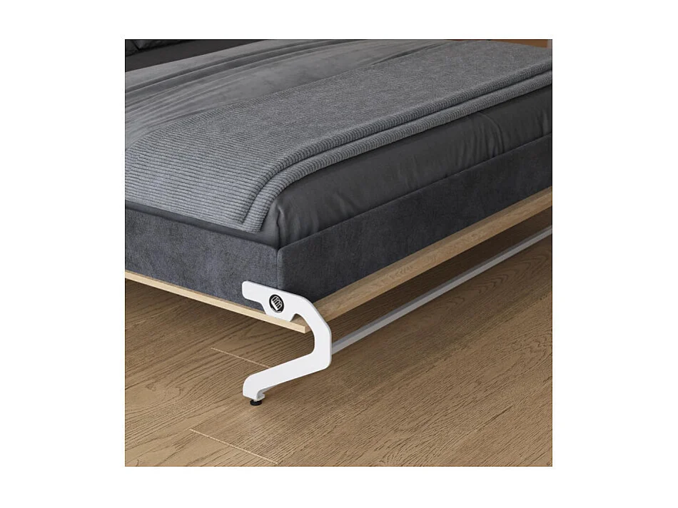 Lit escamotable 160x200cm Vertikal M1 Lit Mural Chene Kaiserberg