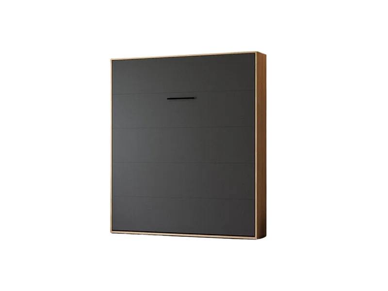 Lit escamotable 160x200cm Vertikal M1 Lit Mural Chene Kaiserberg-Antrachite