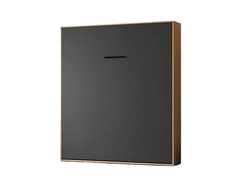 Lit escamotable 160x200cm Vertikal M1 Lit Mural Chene Kaiserberg-Antrachite