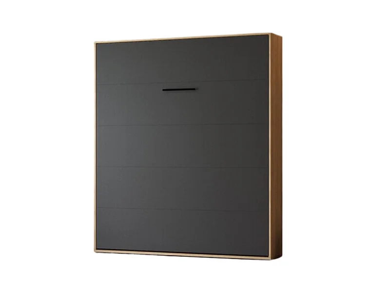 Lit escamotable 160x200cm Vertikal M1 Lit Mural Chene Kaiserberg-Antrachite