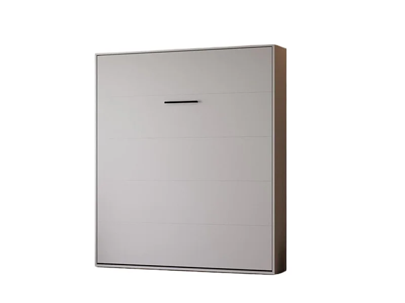 Lit escamotable 160x200cm Vertikal M1 Lit Mural Gris perle