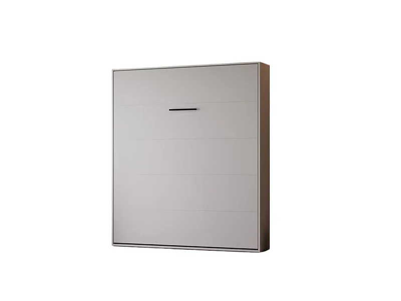 Lit escamotable 160x200cm Vertikal M1 Lit Mural Gris perle