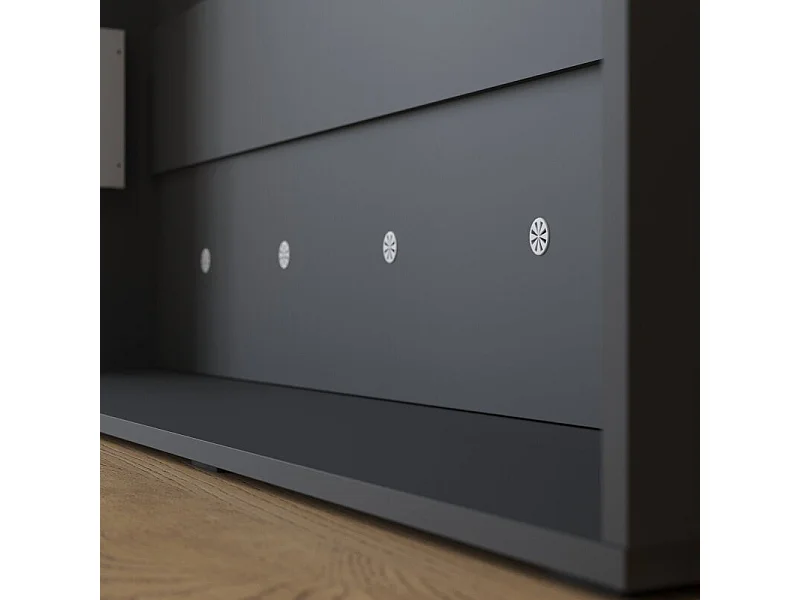 Lit escamotable 140x200cm Vertikal M1 Lit Mural Antrachite