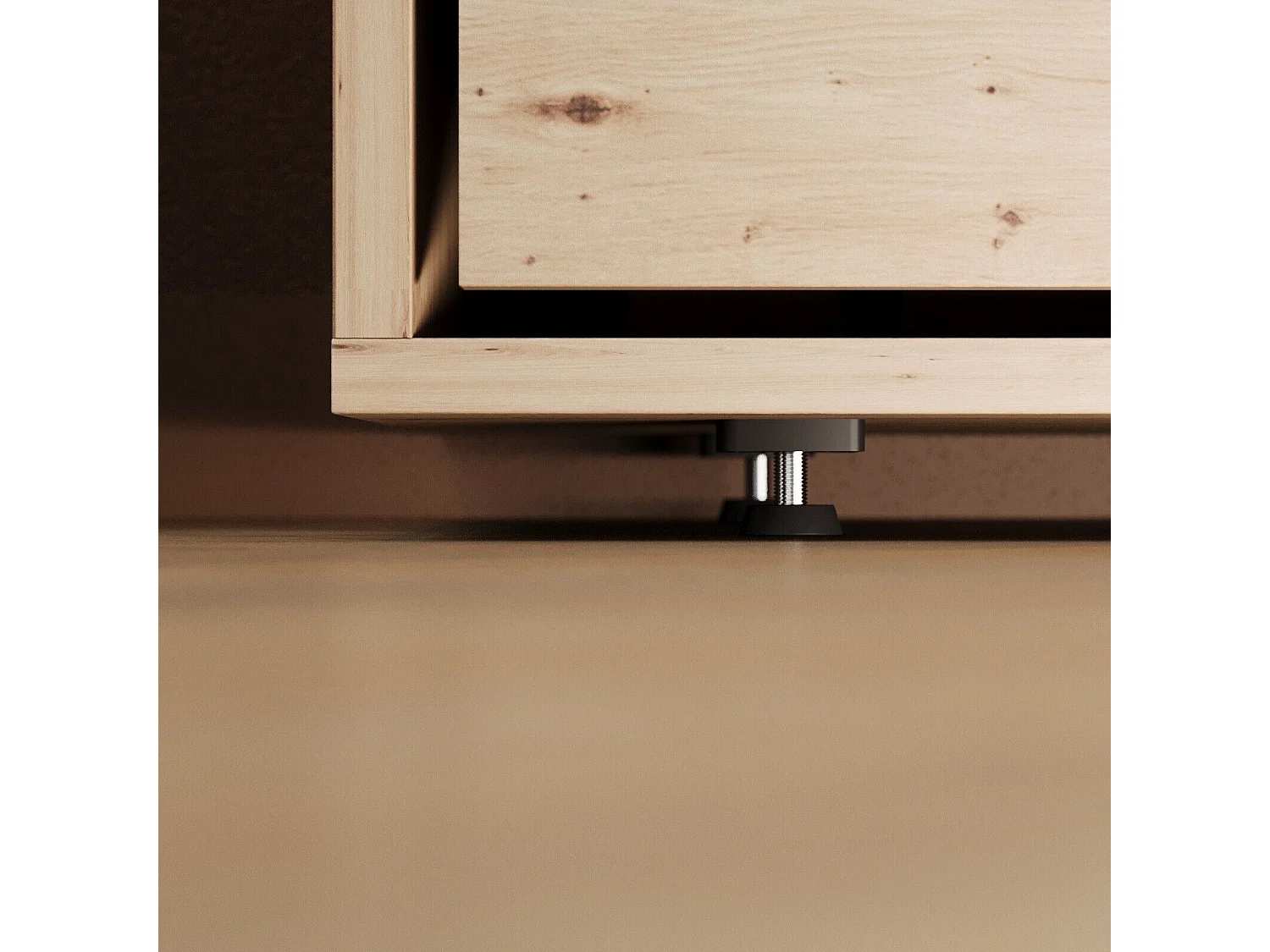 Lit escamotable 160x200cm Horizontal M2 Lit Mural Chene Sauvage