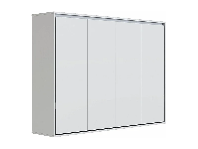 Lit escamotable 160x200cm Horizontal M2 Lit Mural Gris perle