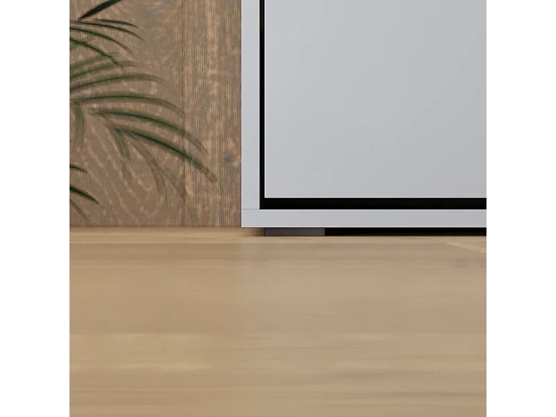 Lit escamotable 140x200cm Vertikal M1 Lit Mural Gris perle