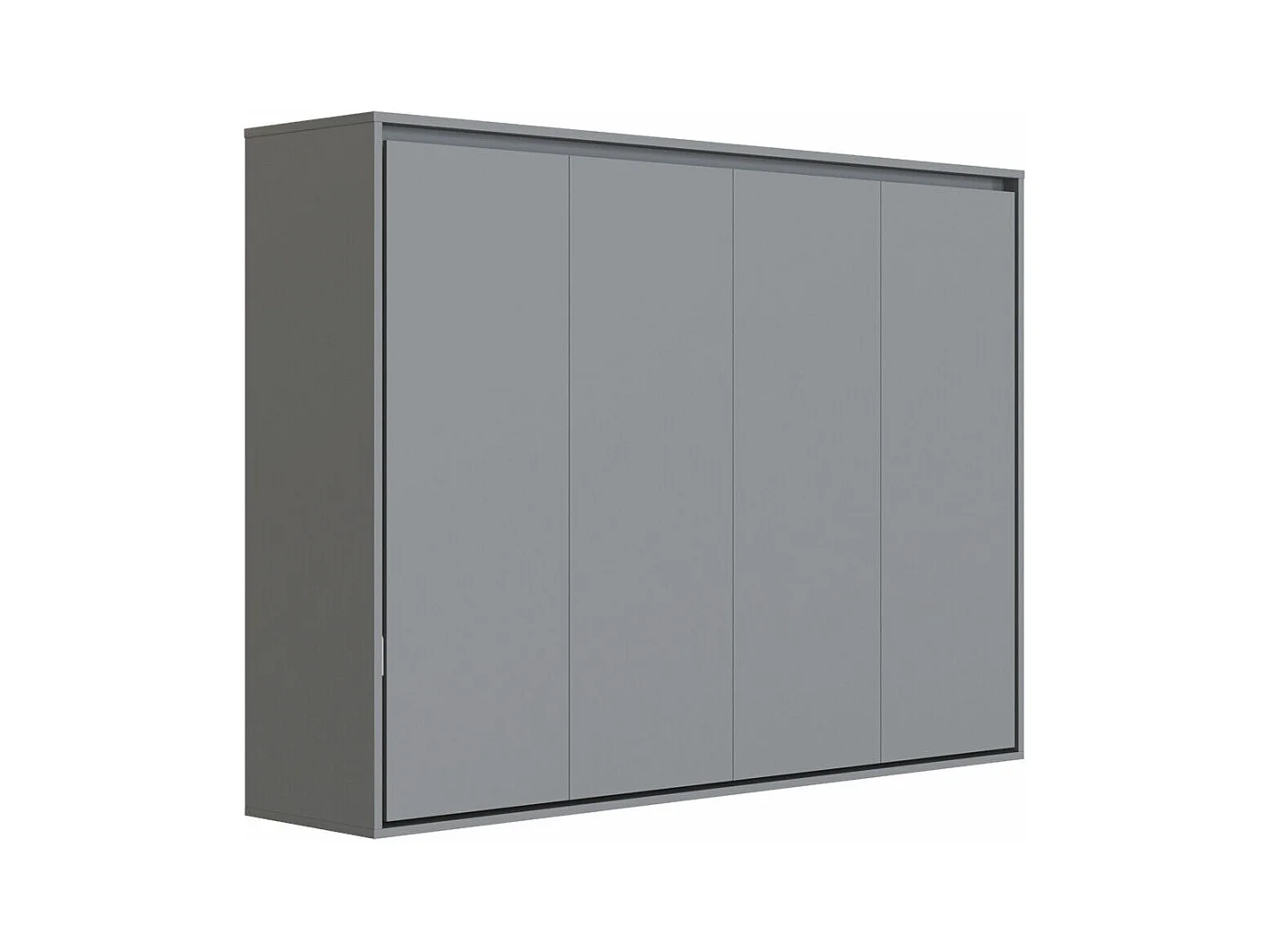 Lit escamotable 160x200cm Horizontal M2 Lit Mural Anthracite