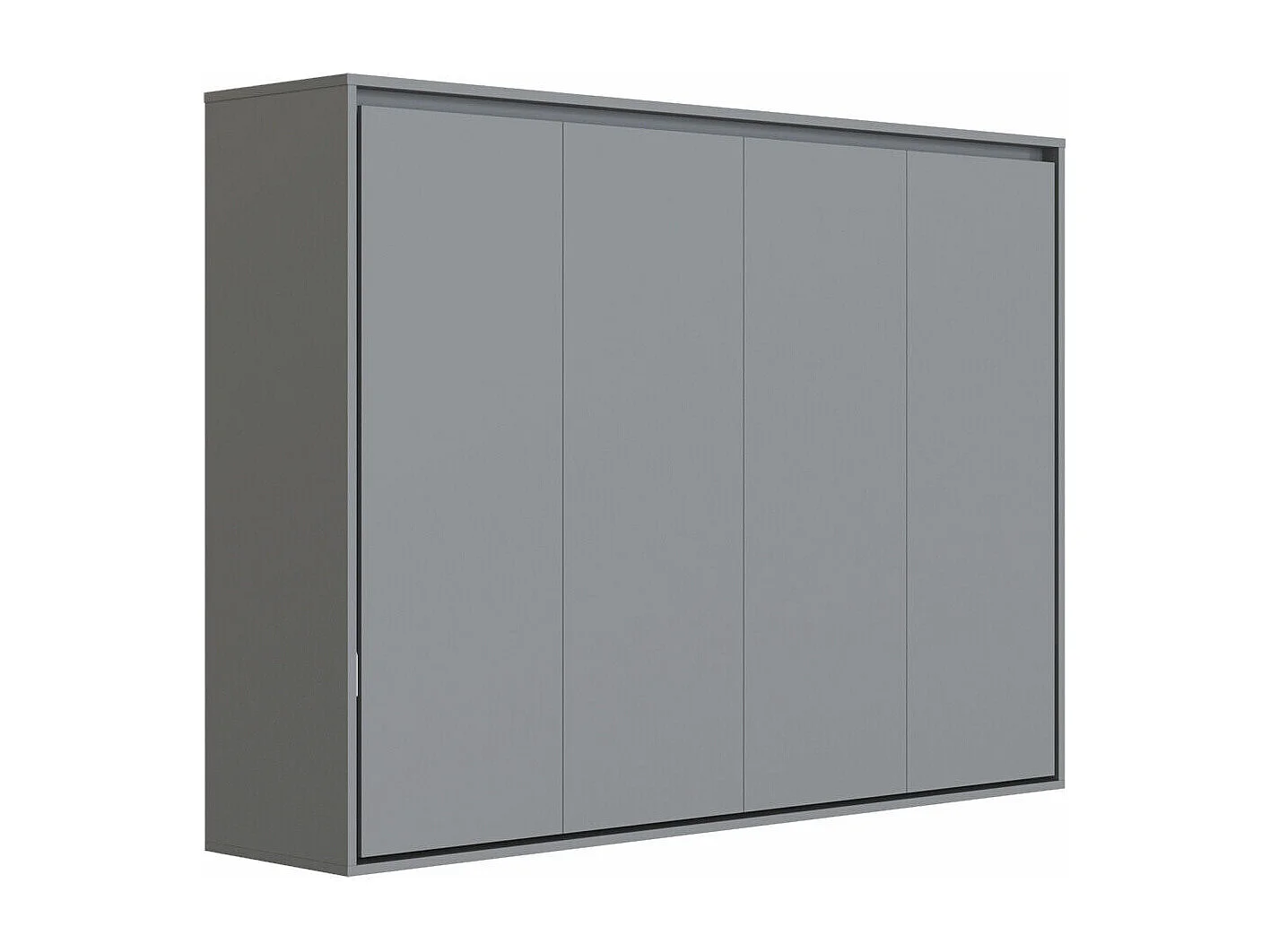 Lit escamotable 160x200cm Horizontal M2 Lit Mural Anthracite