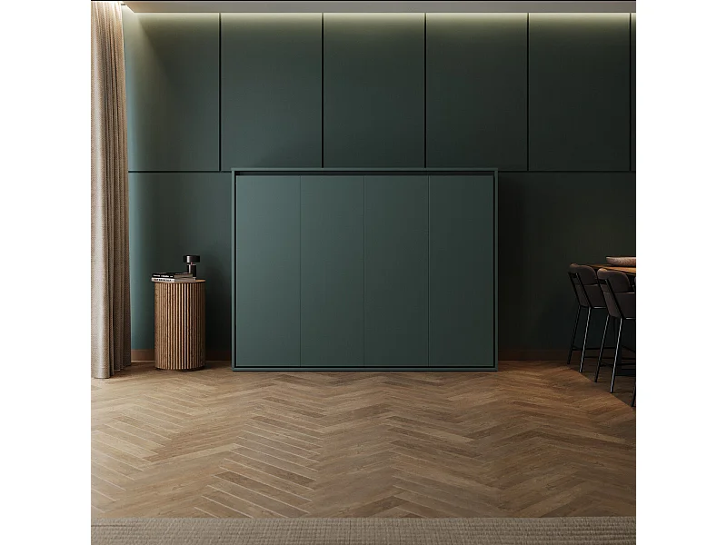 Lit escamotable 160x200cm Horizontal M2 Lit Mural Vert pierre