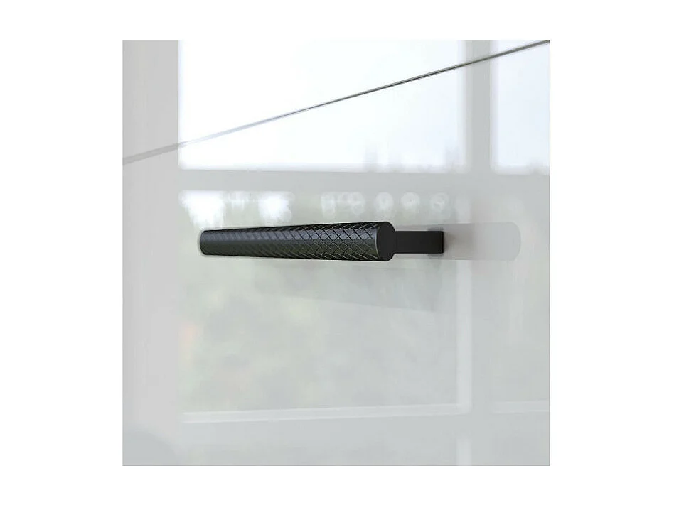 Lit escamotable 160x200cm Vertikal M1 Lit Mural Blanc-Blanc brillant