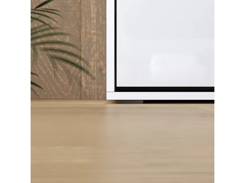 Lit escamotable 140x200cm Vertikal M1 Lit Mural Blanc-Blanc brillant