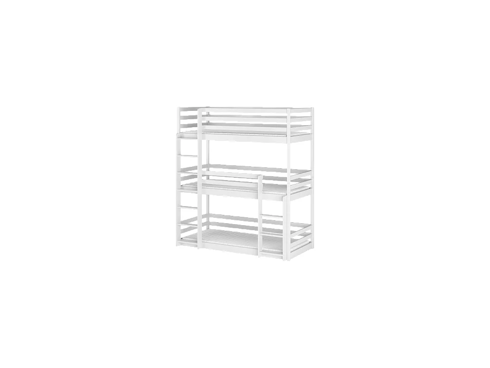 LIT SUPERPOSE 3 PLACES TOD 90x200 cm - Bois massif