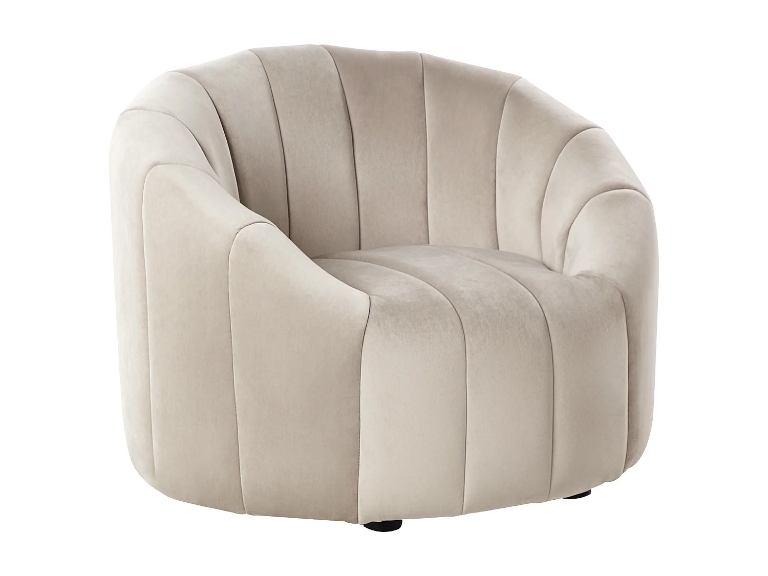 Fauteuil MALUNG Velours Beige