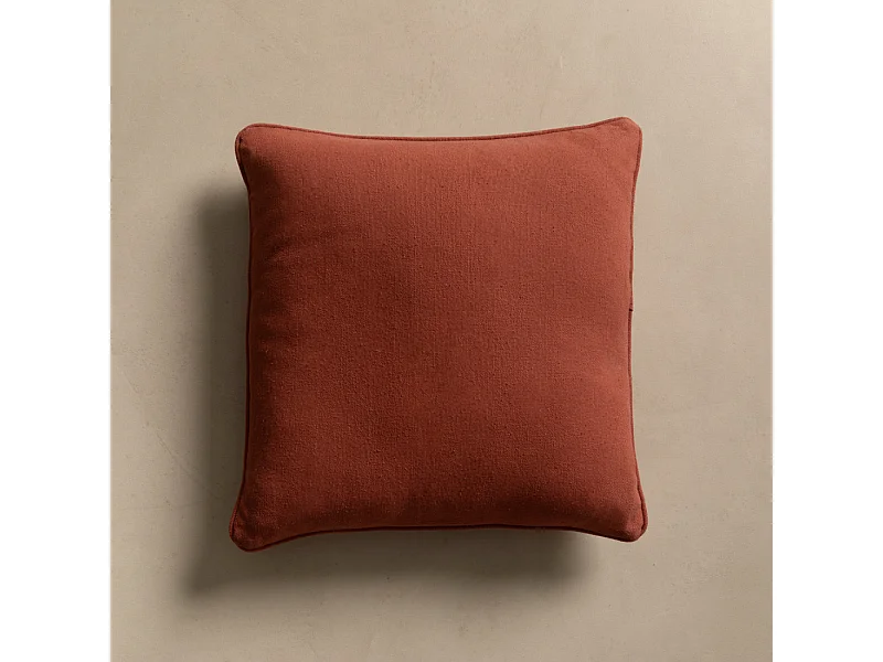 Coussin textile grenat 45 cm x 45 cm-Bloq