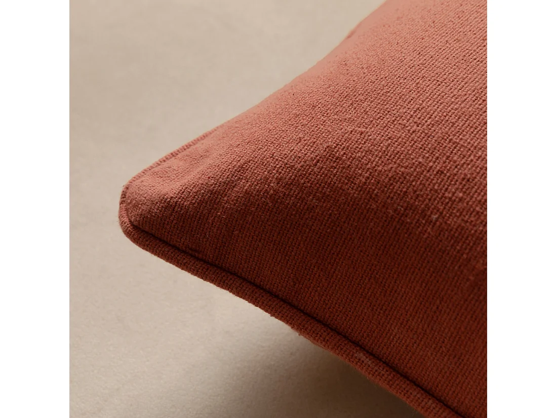 Coussin textile grenat 45 cm x 45 cm-Bloq