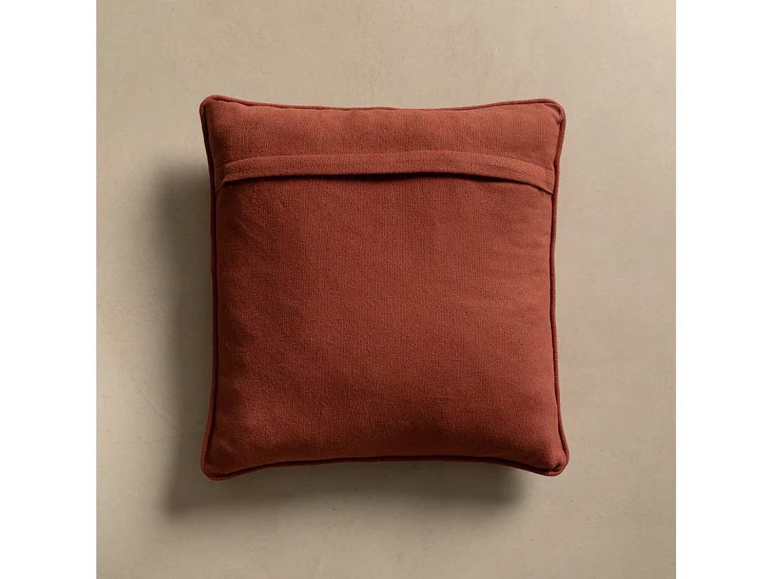 Coussin textile grenat 45 cm x 45 cm-Bloq