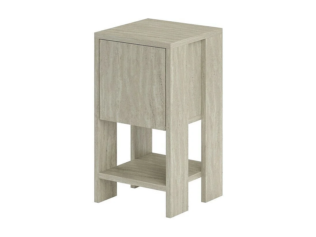 Table de chevet  1 porte rabattable H55 cm - EMA