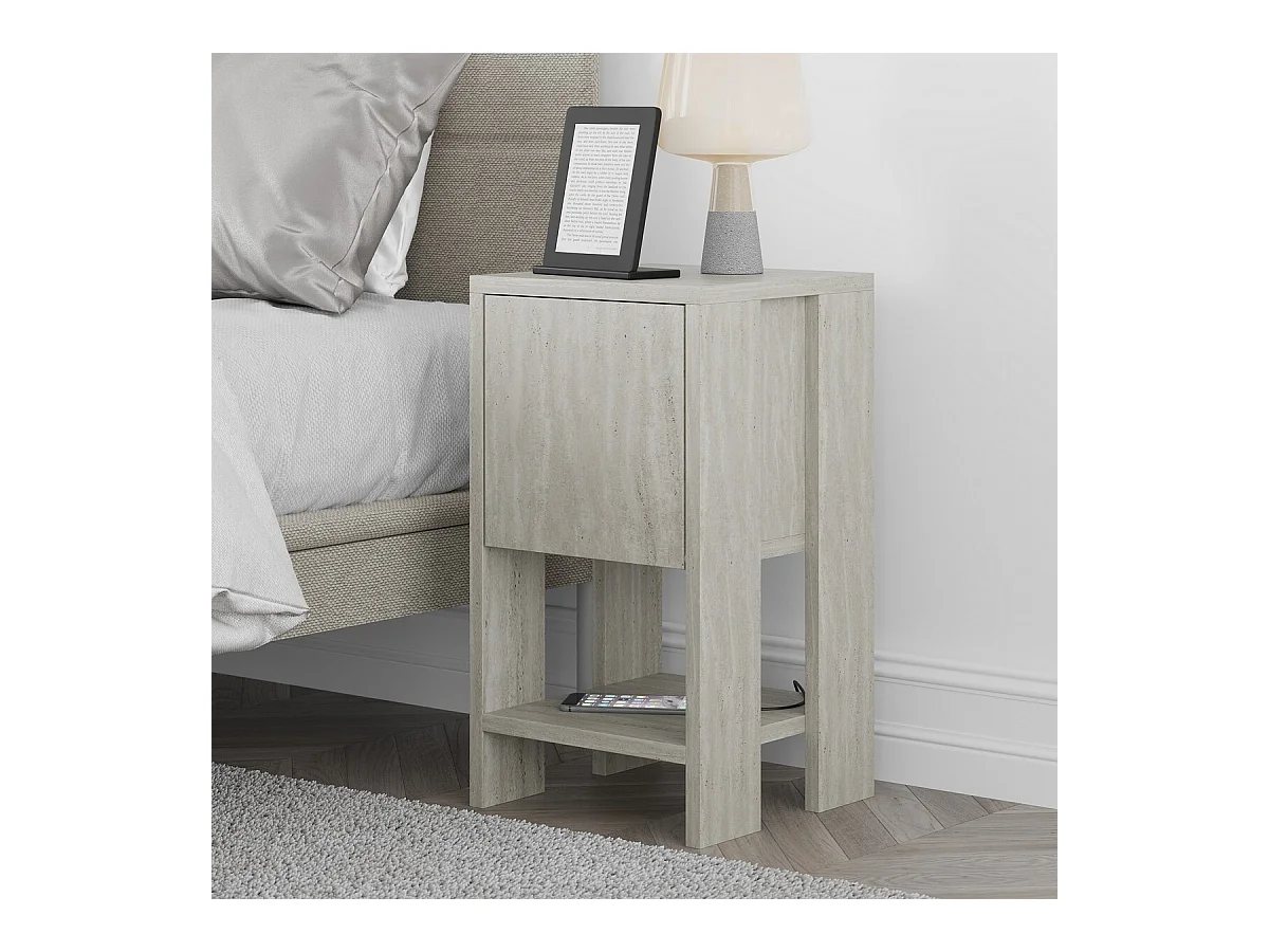 Nachttisch 1 Klapptür H55 cm - EMA