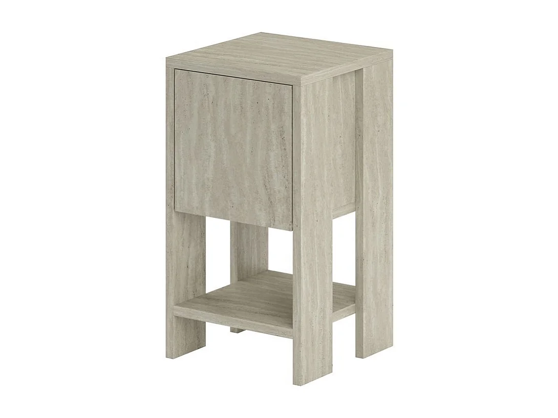 Bedside table with 1 drop-down door, H55 cm - EMA