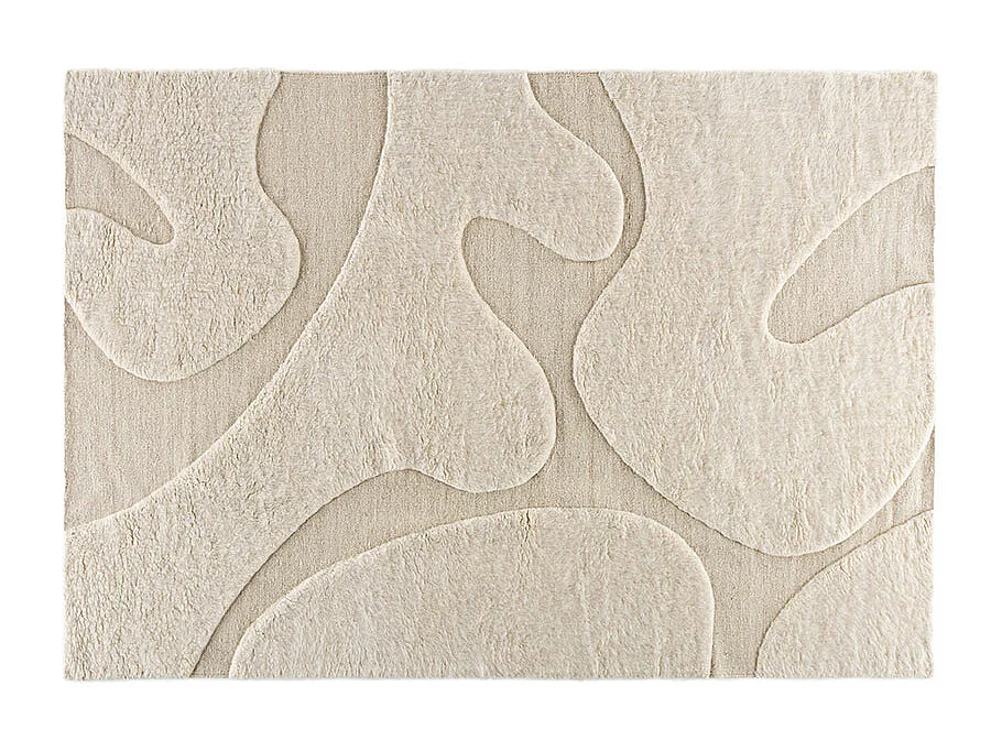 Tapis Déco en Laine "Boone" 200x290cm Beige