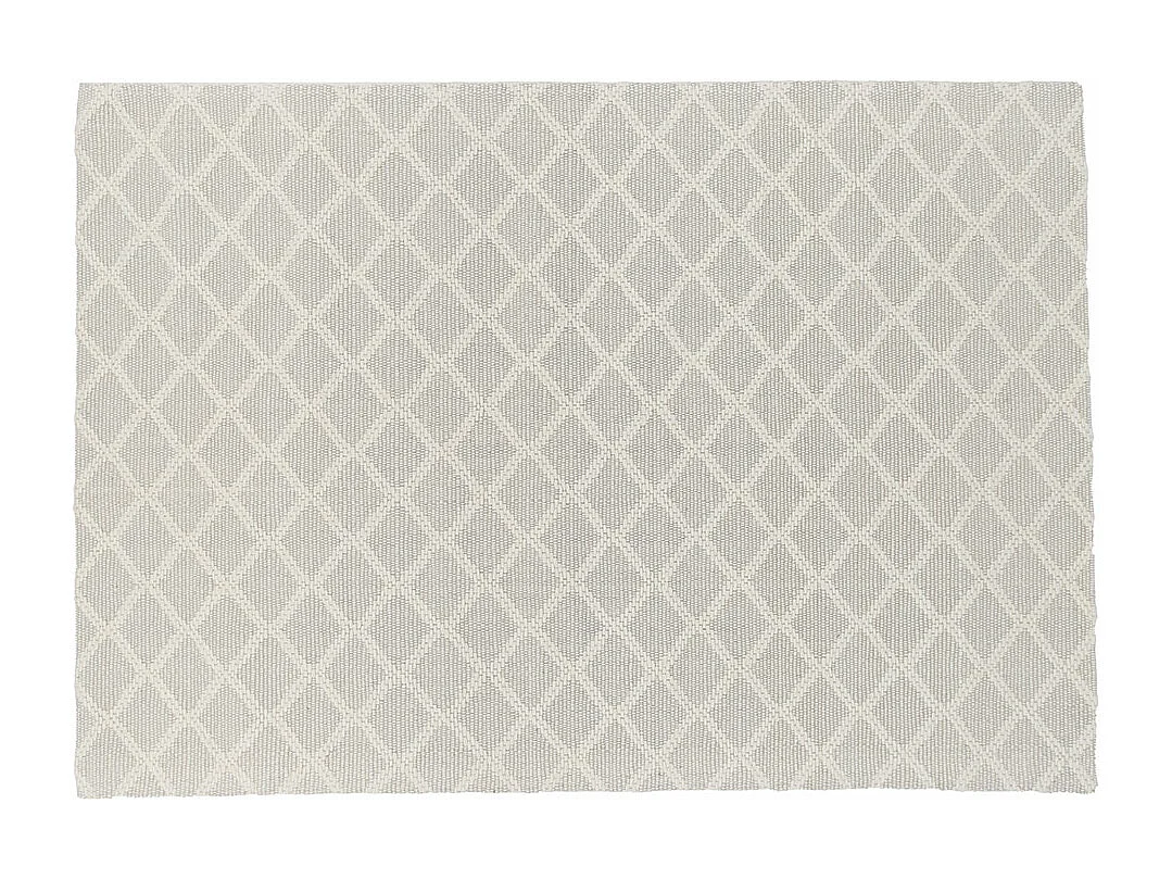 Tapis Déco en Laine "Cloudy" 160x230cm Blanc Cassé