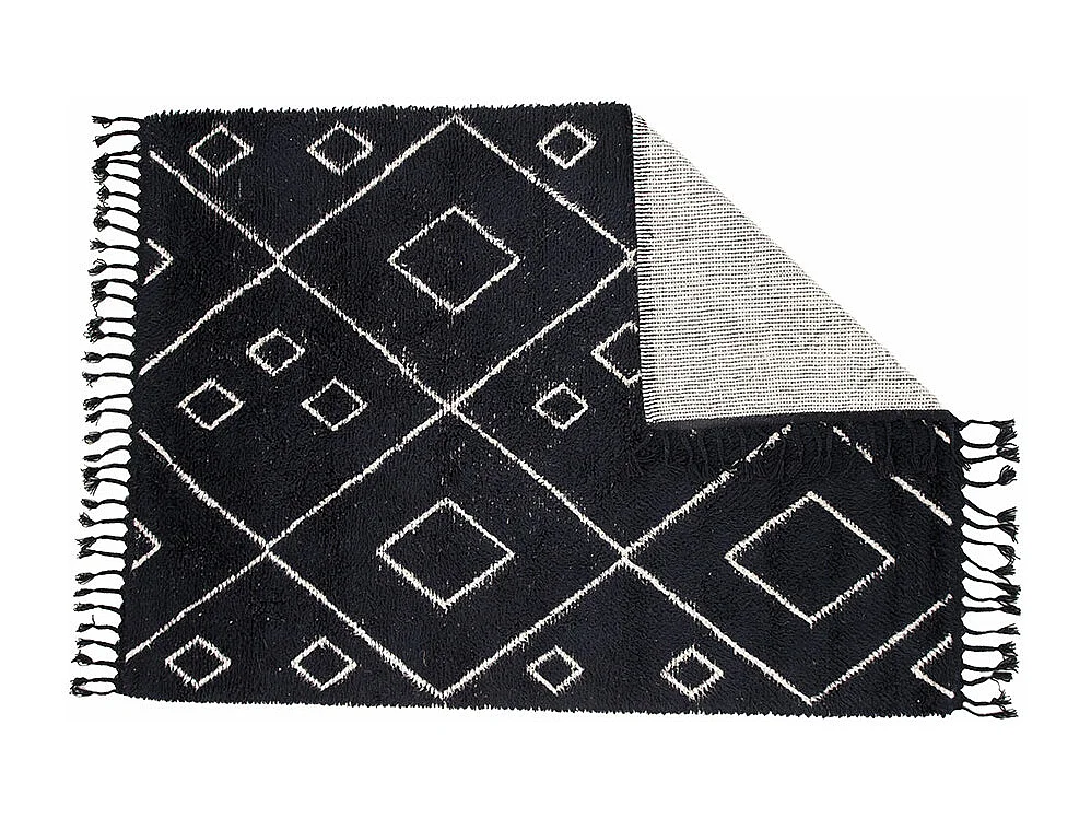 Tapis Déco en Laine "David" 162x230 Noir