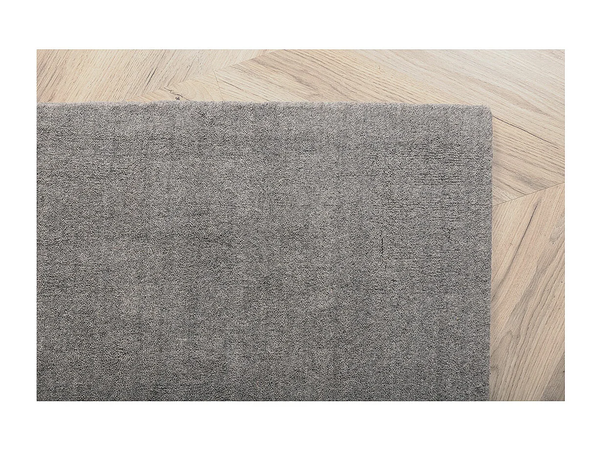 Tapis Déco en Laine "Ulla" 202x300cm Gris Clair