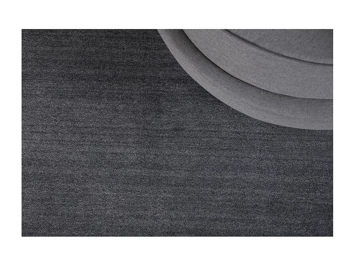 Tapis Déco en Laine "Ulla" 252x350cm Gris Foncé