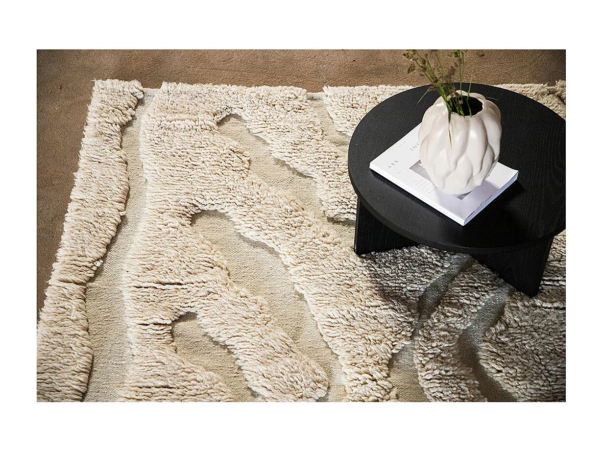 Tapis Déco en Laine "Trondheim x Josefin" 172x240cm Beige