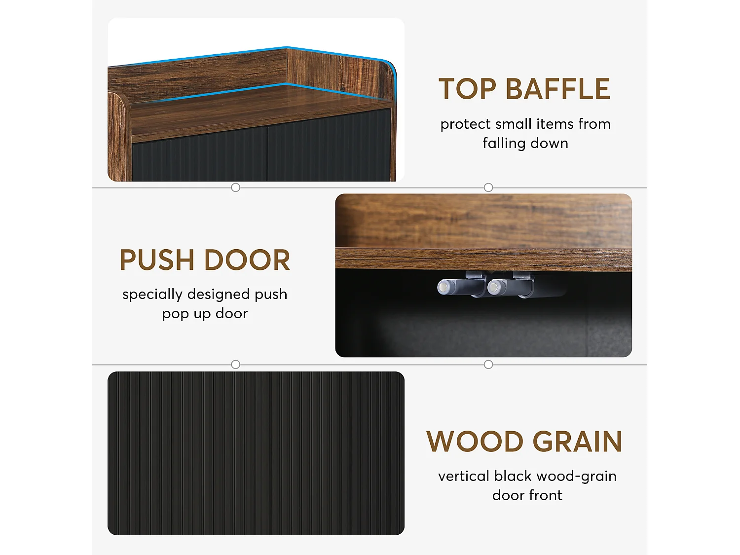 Schoenenrek met 5 niveaus - Geschikt voor 15-20 paar schoenen - Zwart en bruin