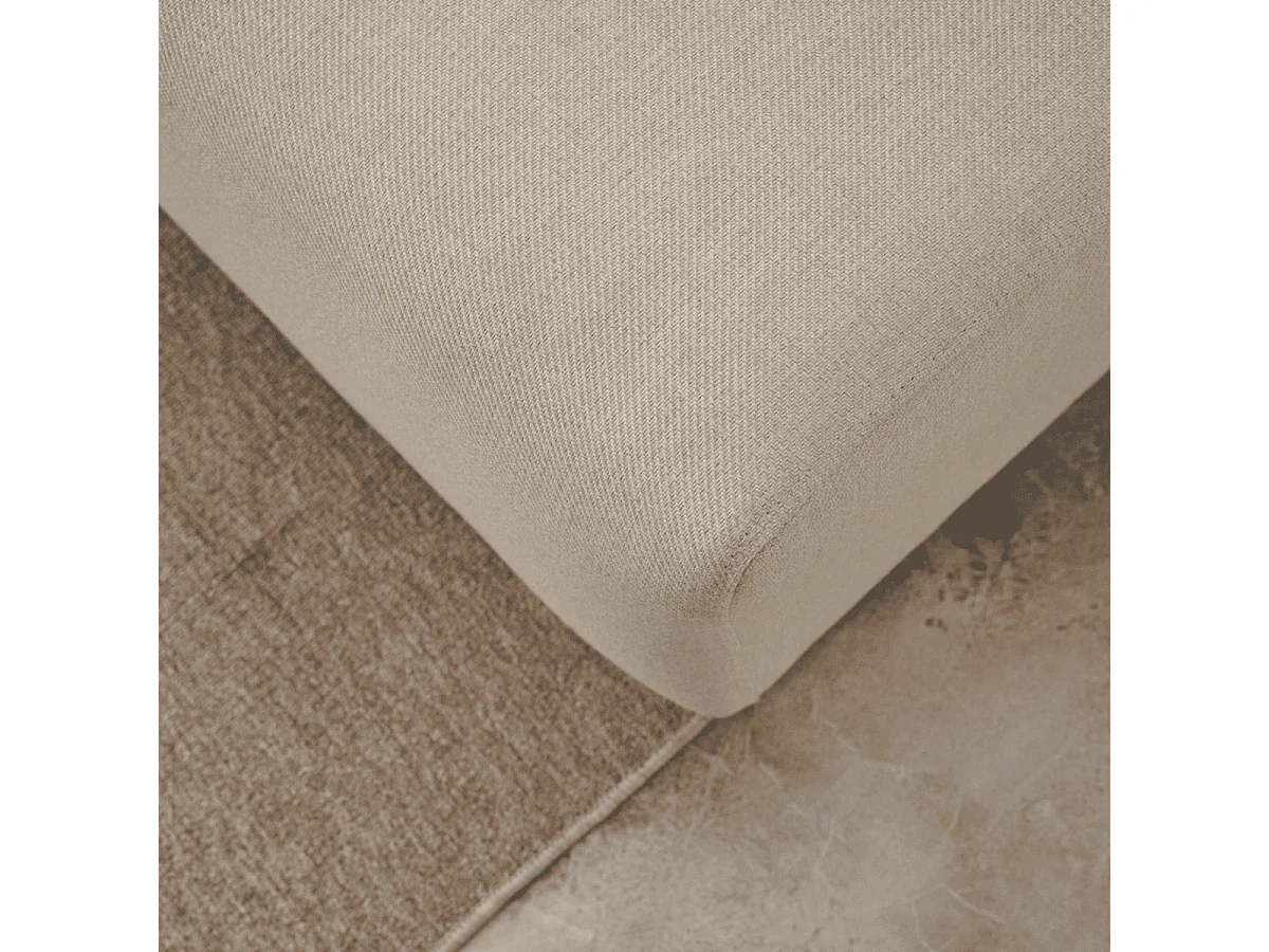 Canapé d'angle convertible méridienne à droite en tissu L246 cm - MANE