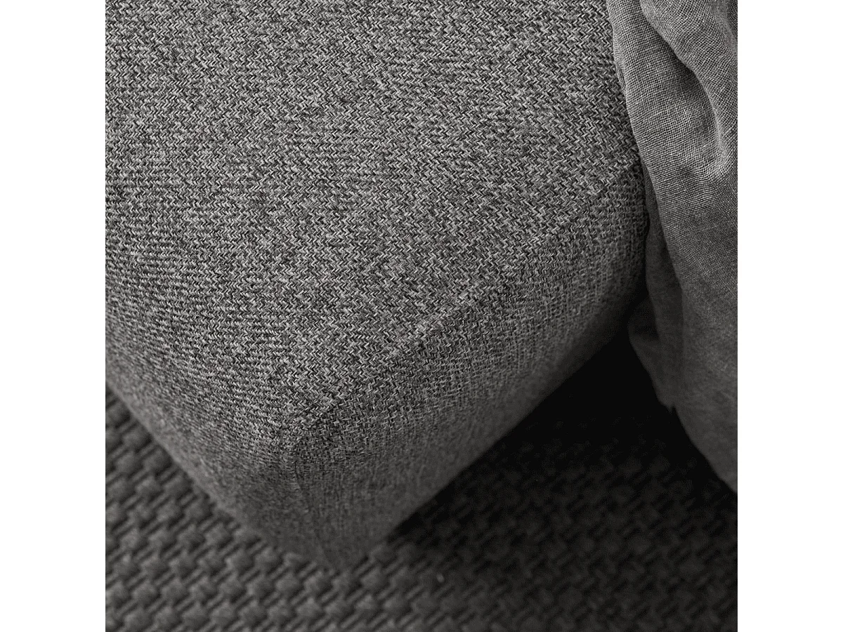 Canapé d'angle convertible méridienne à gauche en tissu L246 cm - MANE