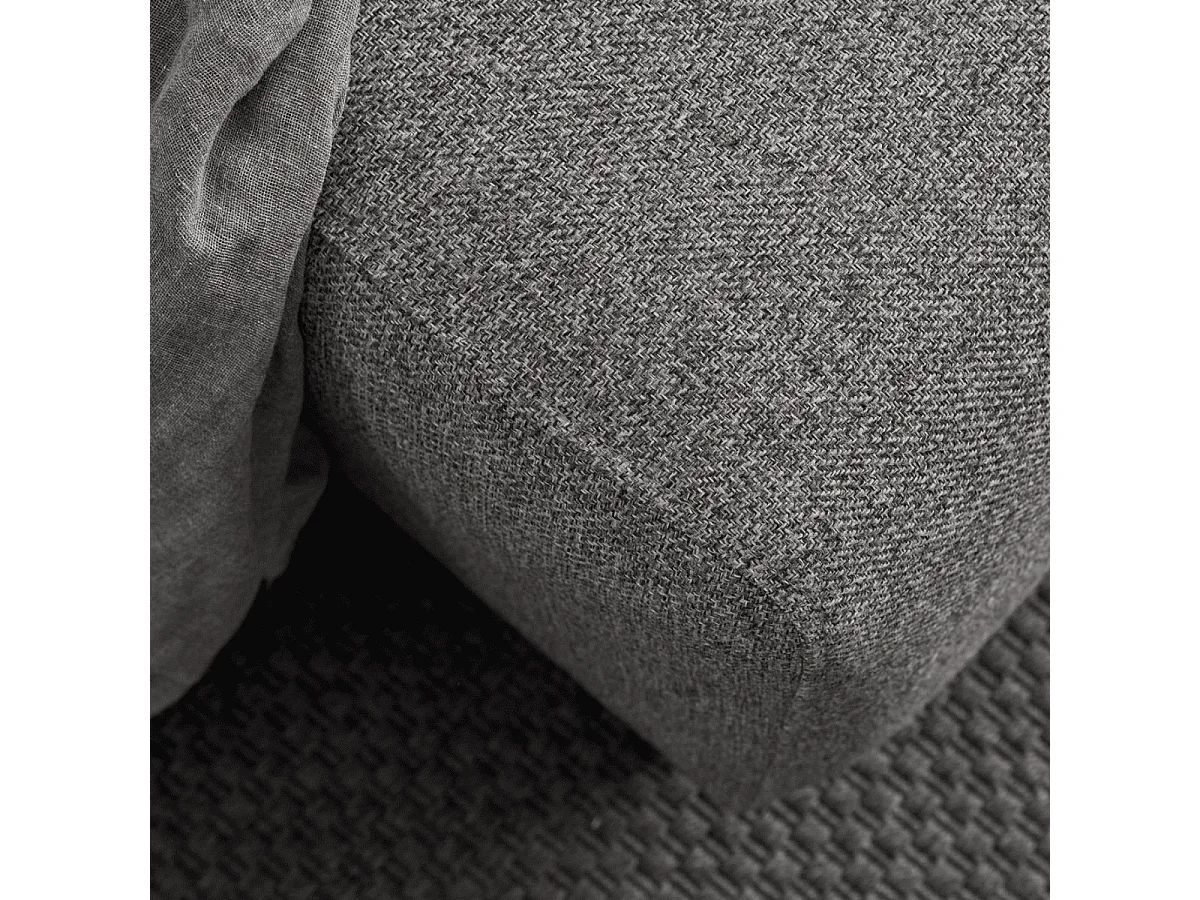 Canapé d'angle convertible méridienne à droite en tissu L246 cm - MANE