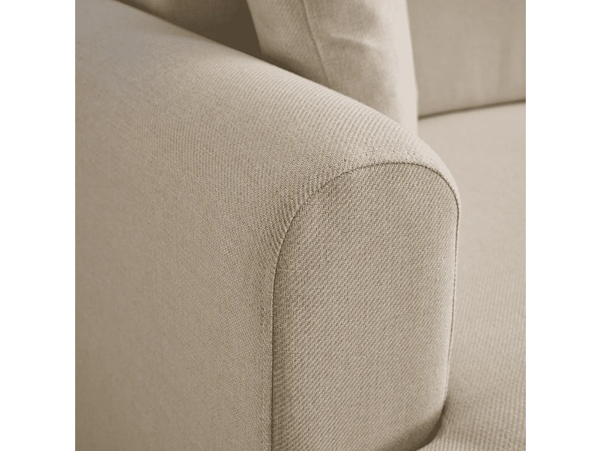 Canapé d'angle convertible méridienne à gauche en tissu L246 cm - MANE