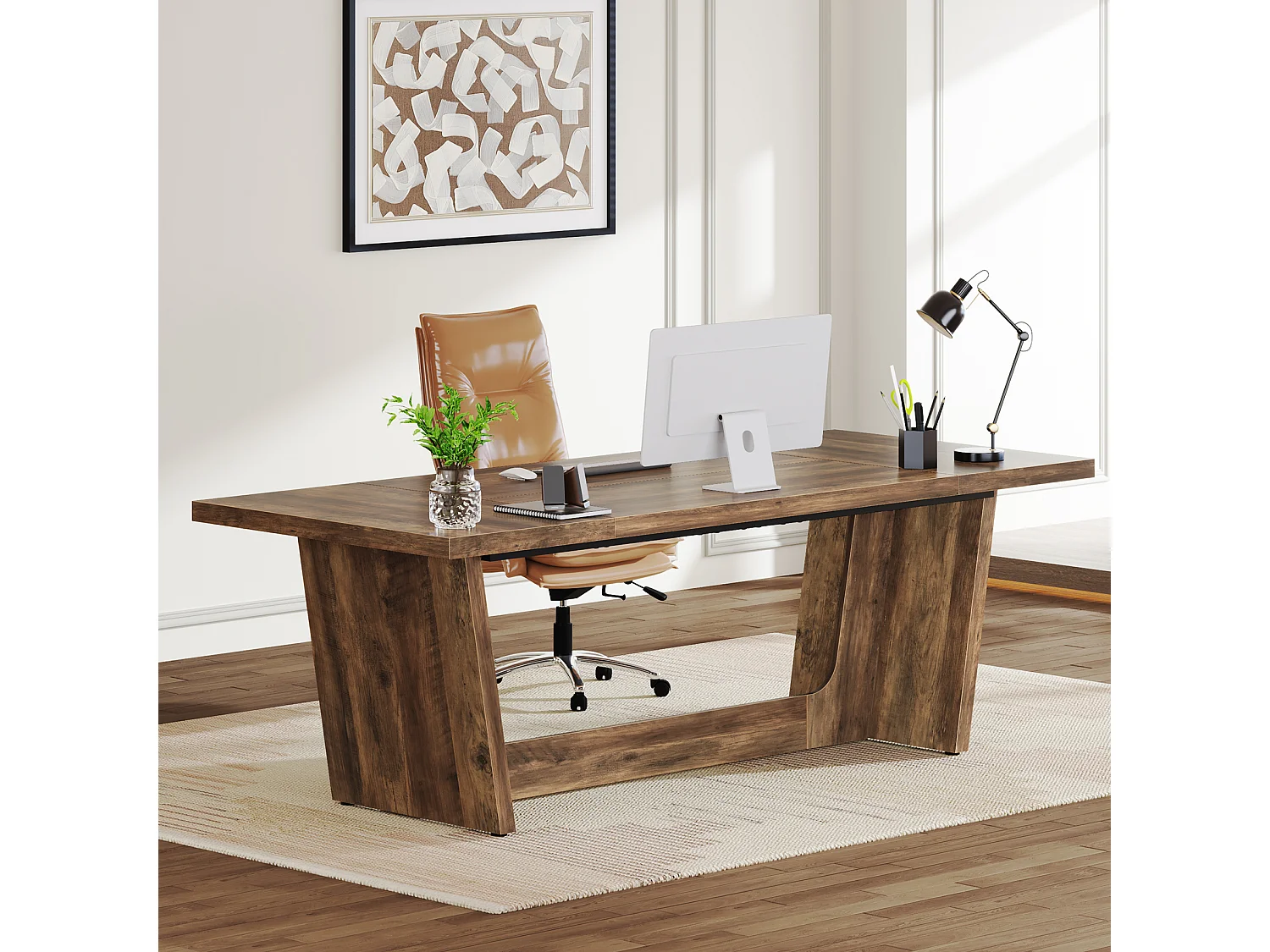 Computerbureau, 180 x 79 x 75 cm Laptopbureau, Studietafel, Laptoptafel