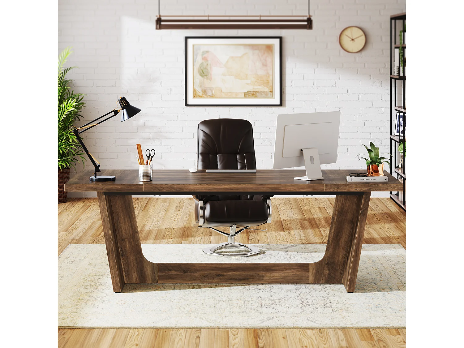 Computerbureau, 180 x 79 x 75 cm Laptopbureau, Studietafel, Laptoptafel