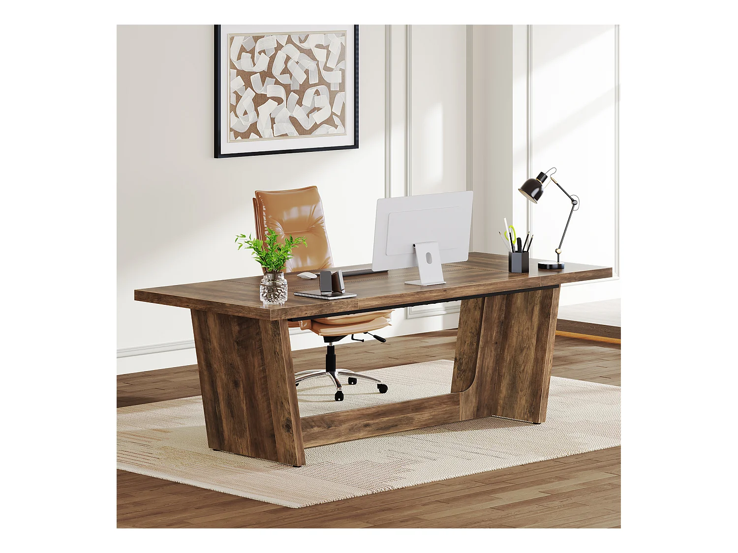 Computerarbeitsplatz, 180 x 79 x 75 cm Laptop-Arbeitsplatz, Schreibtisch, Laptop-Arbeittisch