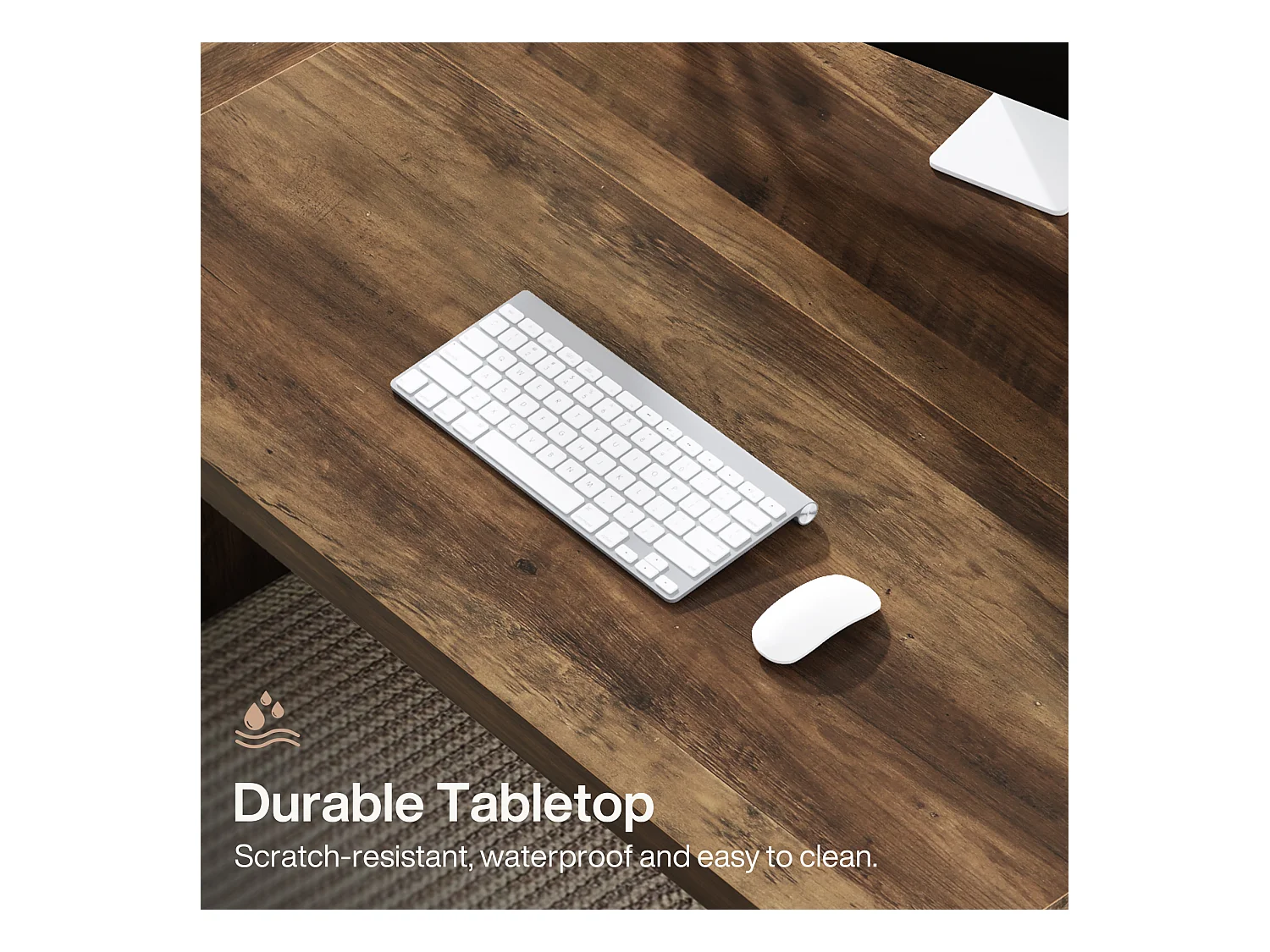 Computerarbeitsplatz, 180 x 79 x 75 cm Laptop-Arbeitsplatz, Schreibtisch, Laptop-Arbeittisch